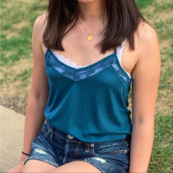 American Eagle Outfitters Blue Tank Top - Picture 2 of 6